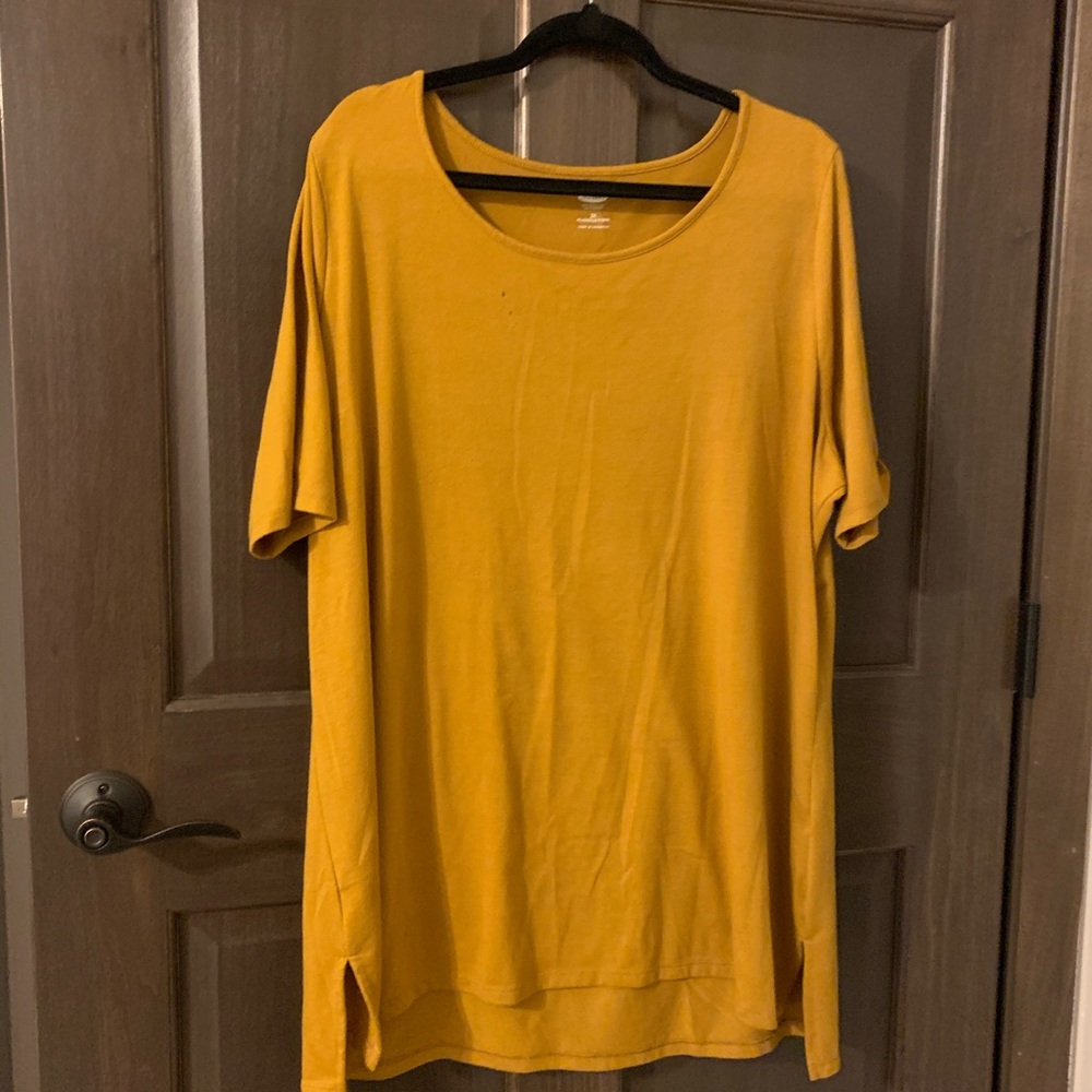 Oversized Mustard Tunic Tee